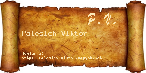 Palesich Viktor névjegykártya