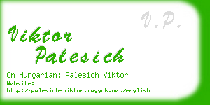 viktor palesich business card